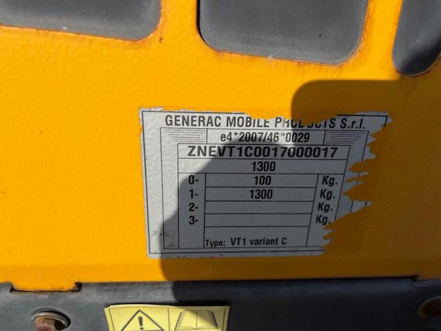 2017 generac mobile products vt1 - super light generac torenlicht vt1 – 9 m mobiele torenlicht – 4 x 1000 w - afbeelding 5 van  19