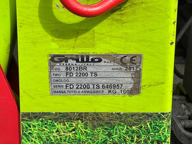 2017 grillo fd 2200ts 4wd zitmaaier - afbeelding 15 van  31