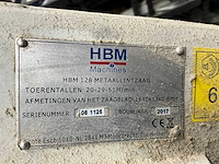 2017 hbm hbm 128 verticale bandzaagmachine - afbeelding 8 van  8