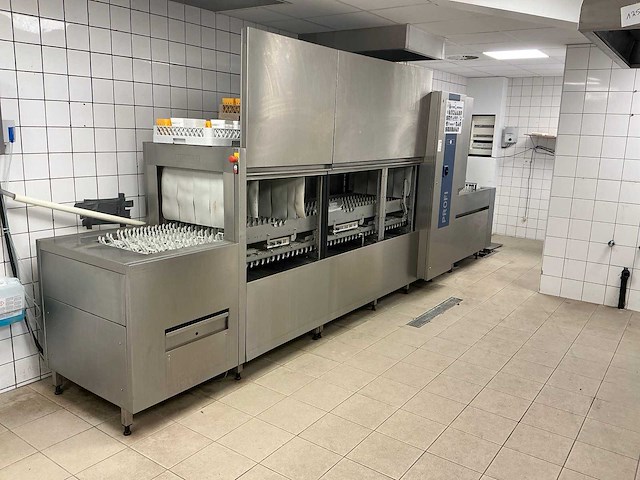 2017 hobart ftni-l-a industriële korf- en bandtransport vaatwasmachine - afbeelding 20 van  24