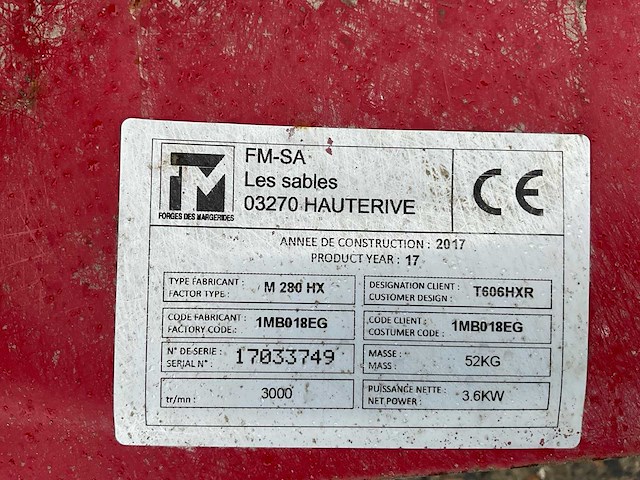 2017 honda m280hx grondfrees - afbeelding 5 van  13