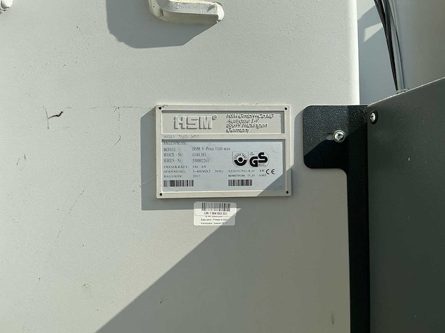 2017 hsm v-press 1160 max afvalpers - afbeelding 4 van  12