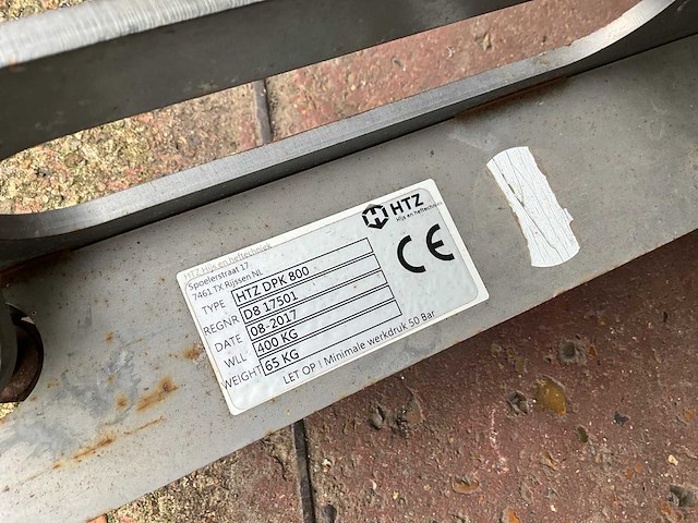 2017 htz dpk 800 dakplatenklem - afbeelding 3 van  6
