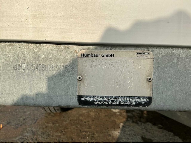 2017 humbaur hgk 253017-19s50 koelaanhangwagen - afbeelding 13 van  21