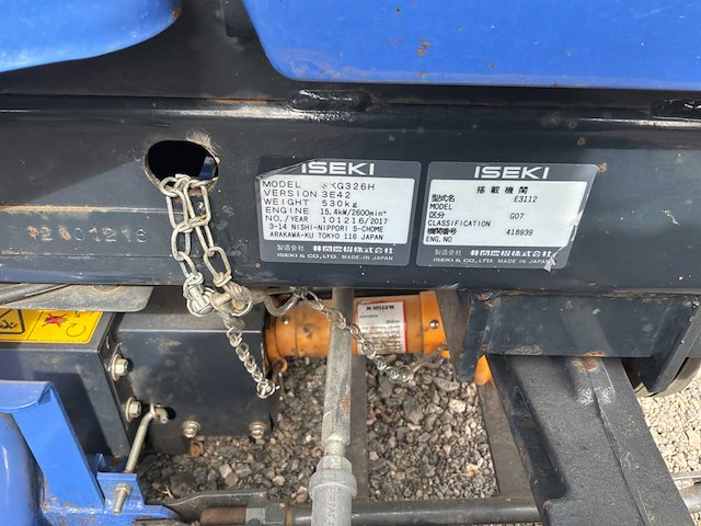 2017 iseki sxg326h tractor-type grasmaaier - afbeelding 7 van  24