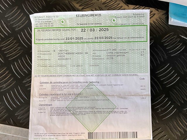 2017 iveco 40c/35 lichte vrachtwagen - afbeelding 9 van  12