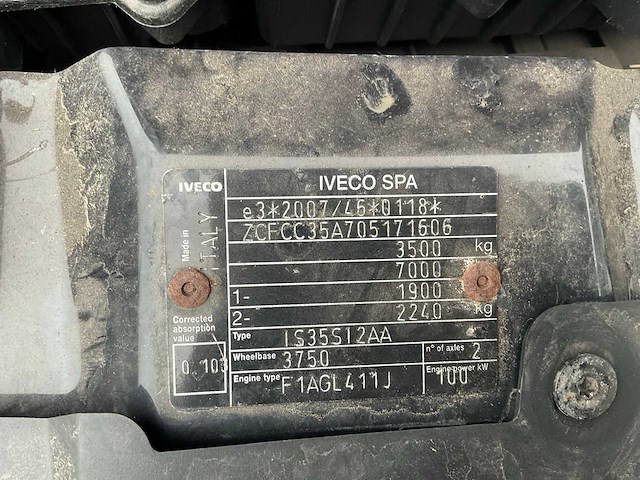 2017 iveco daily 35s14 bedrijfswagen - afbeelding 8 van  26