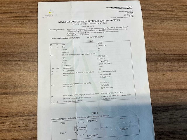 2017 iveco ig190el2ca vrachtwagen - afbeelding 36 van  40