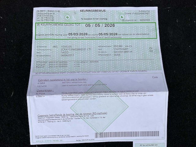 2017 iveco ig190el2ca vrachtwagen - afbeelding 22 van  31