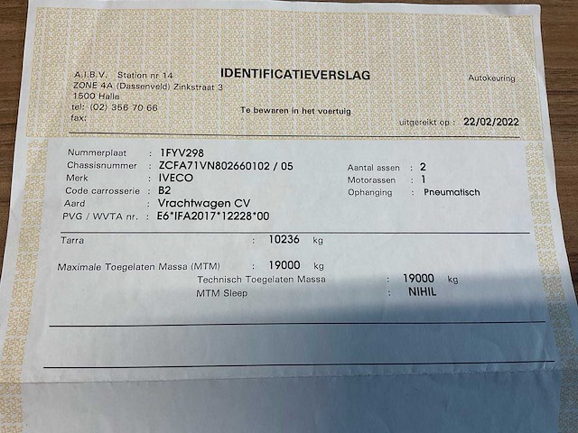 2017 iveco ig190el2ca vrachtwagen - afbeelding 6 van  6