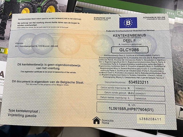 2017 john deere 6155r vierwielaangedreven landbouwtractor - afbeelding 17 van  20