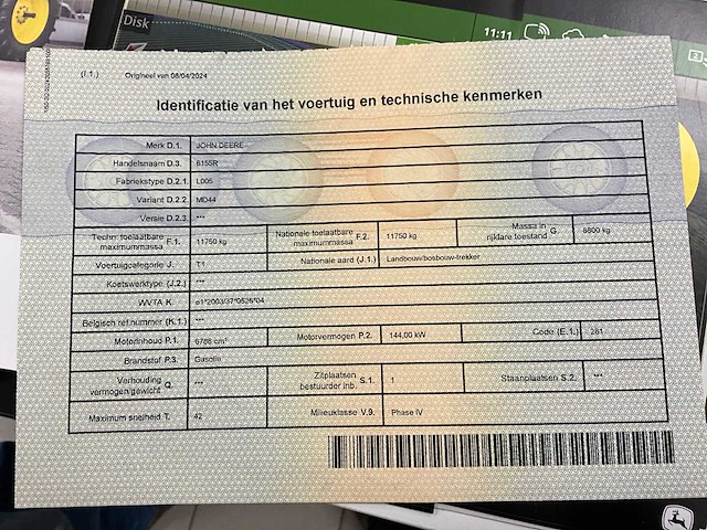 2017 john deere 6155r vierwielaangedreven landbouwtractor - afbeelding 18 van  20