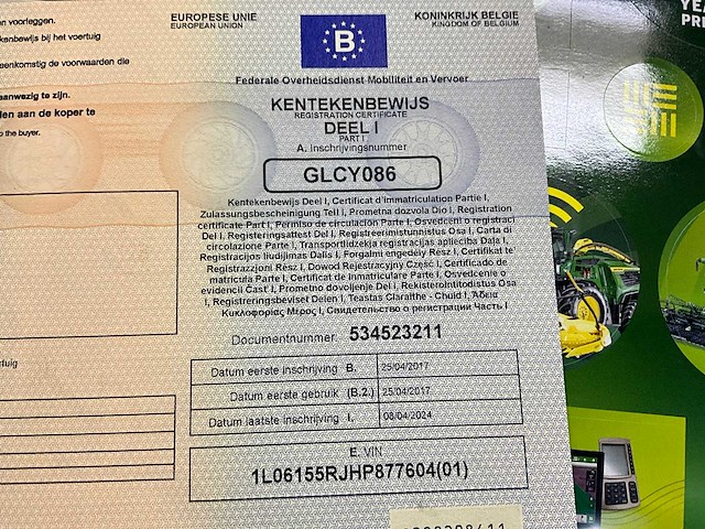 2017 john deere 6155r vierwielaangedreven landbouwtractor - afbeelding 19 van  20