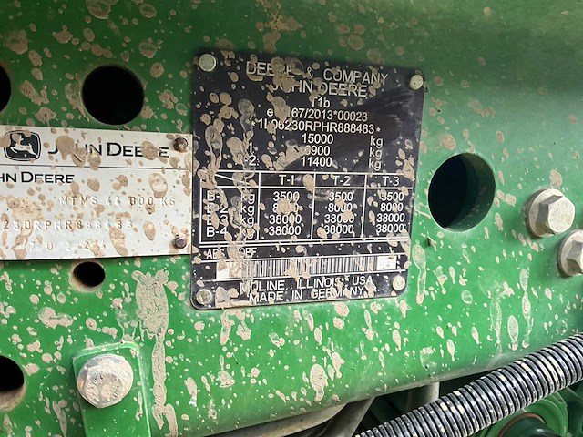 2017 john deere 6r230 vierwielaangedreven landbouwtractor - afbeelding 10 van  25