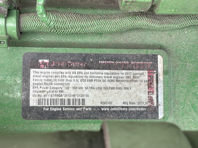 2017 john deere t560i maaidorser - afbeelding 32 van  75