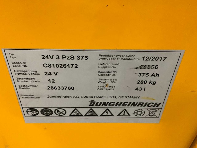 2017 jungheinrich ere 120 orderpicker - afbeelding 5 van  14