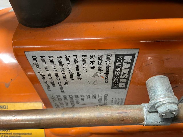 2017 kaeser classic 210/25w luchtcompressor - afbeelding 7 van  7
