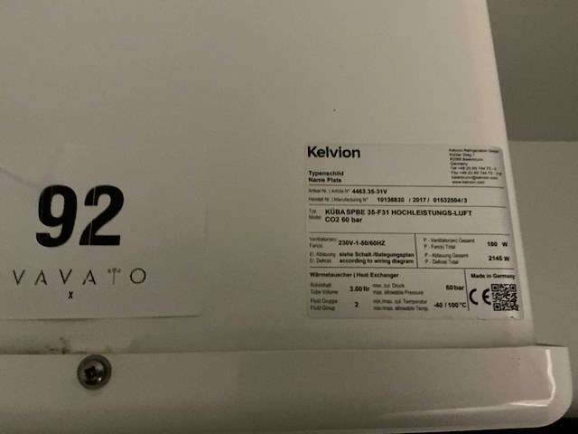 2017 kelvion kuba spbe 35-f31 koelmotor - afbeelding 4 van  5