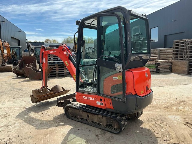 2017 kubota kx019-4 minigraafmachine - afbeelding 15 van  21