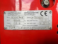 2017 kubota kx057-4 rupsgraafmachine - afbeelding 8 van  22