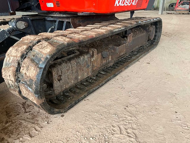 2017 kubota kx080-4 rupsgraafmachine - afbeelding 10 van  39