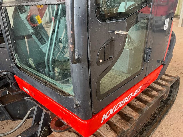 2017 kubota kx080-4 rupsgraafmachine - afbeelding 11 van  39