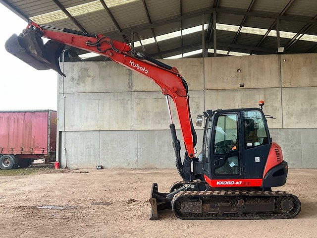 2017 kubota kx080-4 rupsgraafmachine - afbeelding 34 van  39