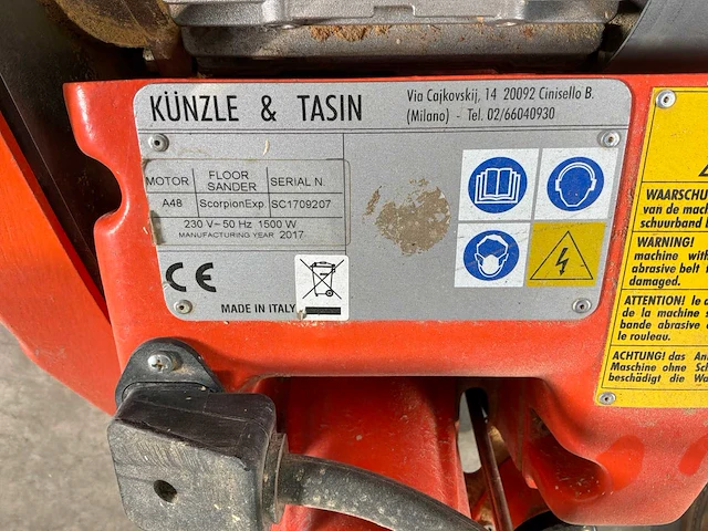 2017 künzle & tasin scorpion parketschuurmachine - afbeelding 6 van  6