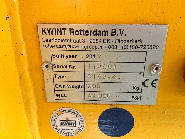 2017 kwint wll 40 t hijsbalk / evenaar - afbeelding 7 van  7
