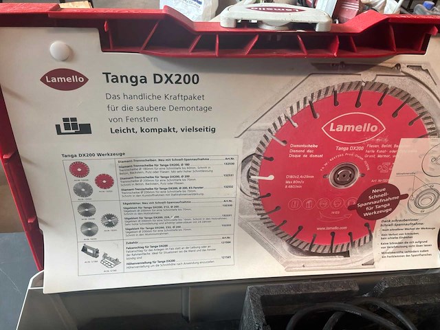2017 lamello dx200 raamkozijnfrees - afbeelding 1 van  2