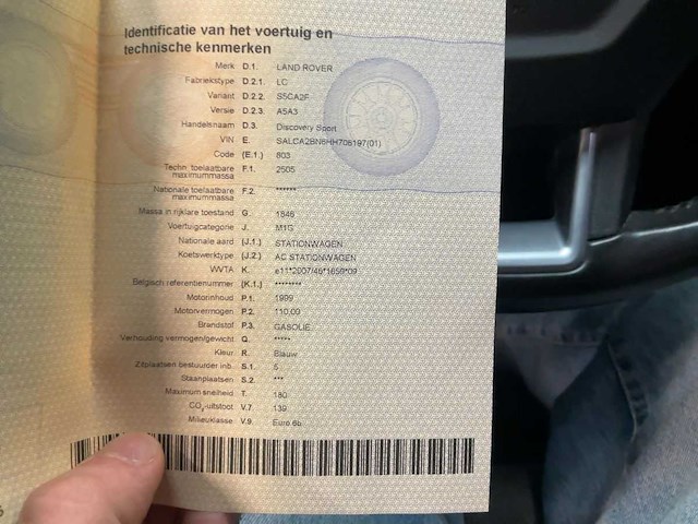 2017 land rover discovery sport personenauto - afbeelding 27 van  33