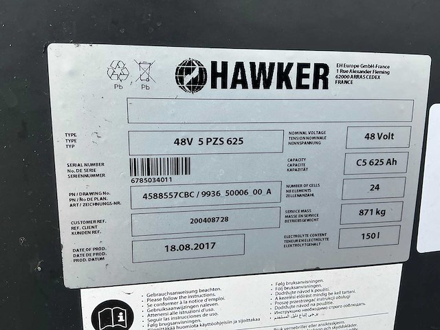 2017 linde e16-02 vorkheftruck - afbeelding 69 van  71