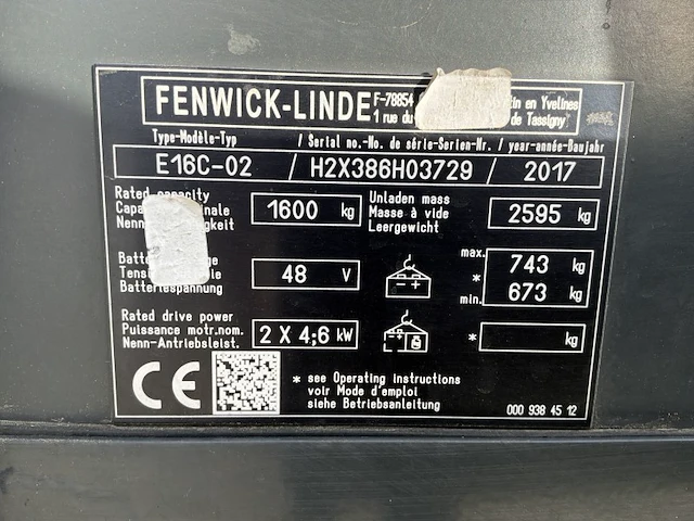 2017 linde e16 evo elektrische heftruck - afbeelding 22 van  32