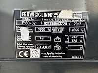 2017 linde e16 evo elektrische heftruck - afbeelding 22 van  32