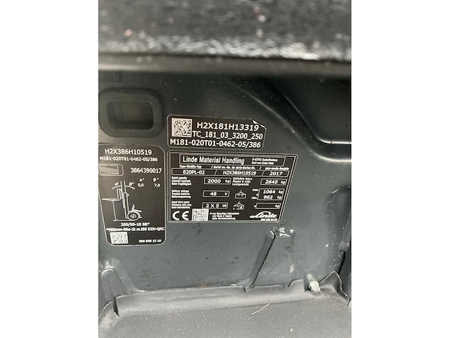 2017 linde e20pl-02 vorkheftruck - afbeelding 19 van  49
