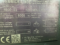 2017 linde h60d-03 vorkheftruck - afbeelding 67 van  116