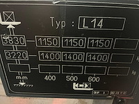 2017 linde l14 stapelaar met weeg systeem - afbeelding 4 van  5