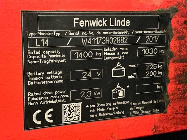 2017 linde l14 stapelaar - afbeelding 4 van  4