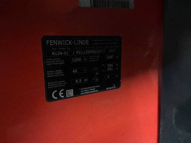 2017 linde r12n-01 reach truck container versie - afbeelding 99 van  111