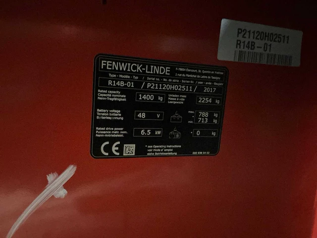 2017 linde r14b-01 reach truck - afbeelding 10 van  77
