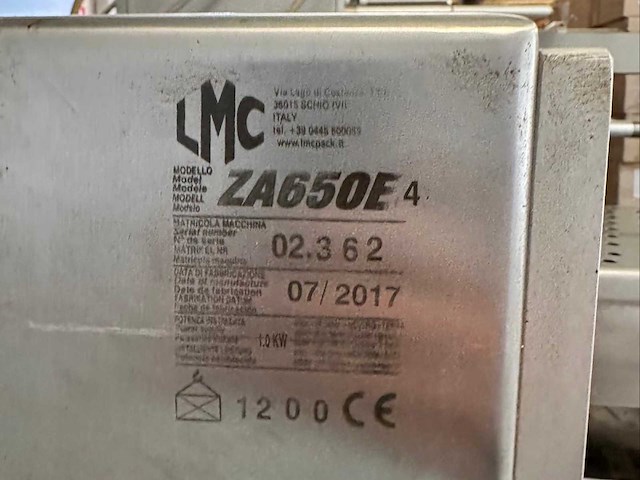 2017 lmc za650 e verpakkingslijn - afbeelding 18 van  25