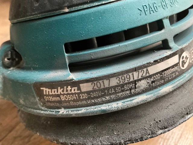 2017 makita 399172 a excentrische schuurmachine - afbeelding 3 van  4