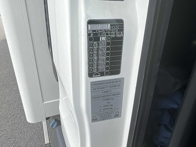 2017 man tgl 12.220 vrachtwagen - afbeelding 25 van  44
