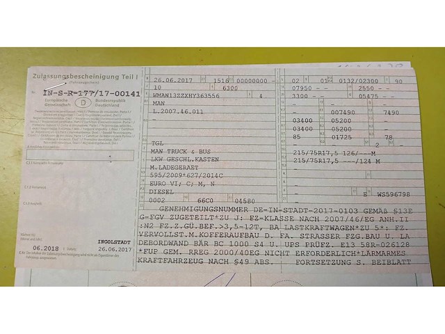 2017 man tgl 7.180 vrachtwagen - afbeelding 8 van  9