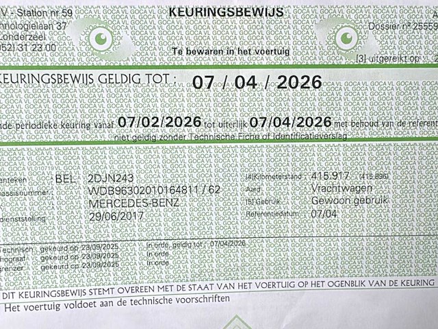 2017 mercedes-benz actros 963-0-c, 6x2 vrachtwagen met haakarmsysteem - afbeelding 60 van  74