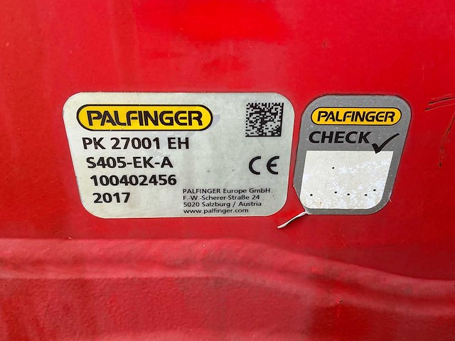 2017 palfinger pk 27001-eh s405-ek-a autolaad kranen - afbeelding 3 van  9