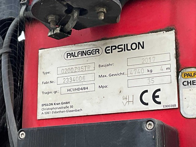 2017 palfinger q200z kraan - afbeelding 5 van  10
