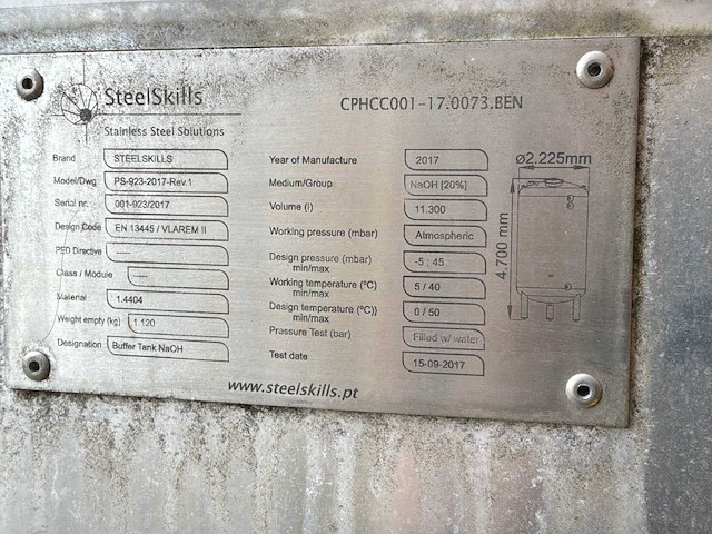 2017 steelskills ps-923-2017-rev.1 verticale opslagtank - afbeelding 5 van  7