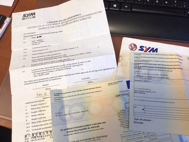 2017 sym sym xs50qt scooter - afbeelding 5 van  8