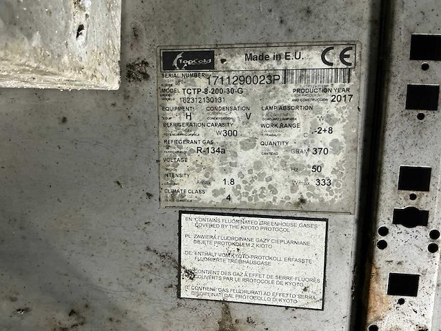 2017 topcold tctp-8-200-30-g koelwerkbank - afbeelding 5 van  5